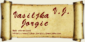 Vasiljka Jorgić vizit kartica